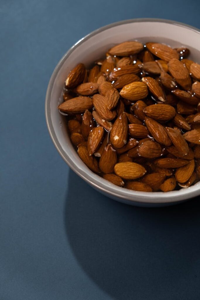 Almonds in Bowl with Water